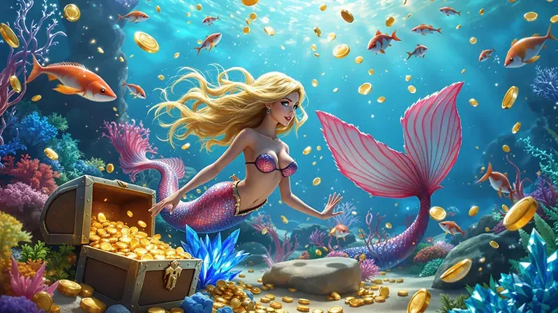 Kontrol meriam dan target ikan pada permainan mobile